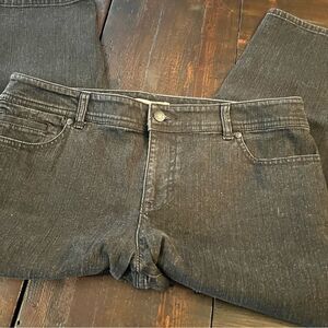 Chico’s Black Cropped Jeans size 1.5 (M/10)
